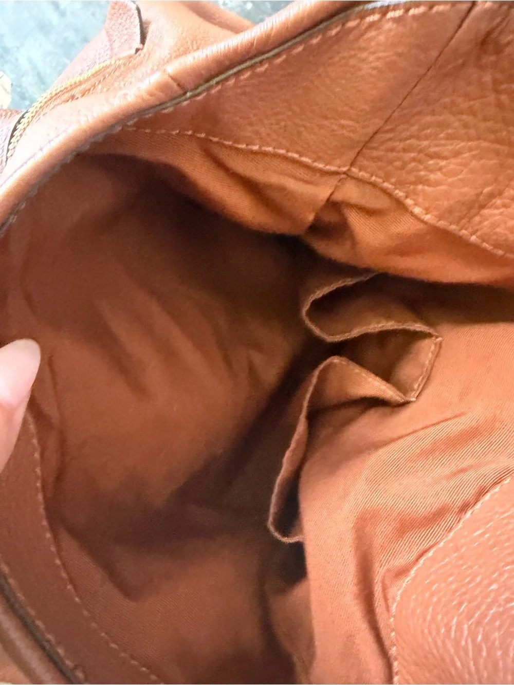 Coach Brown Pebbled Edie Leather Double-Handle Shoulder Bag